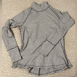 Lululemon Warm Your Core Long Sleeve Tee, Size 8, Colour: Heathered Slate